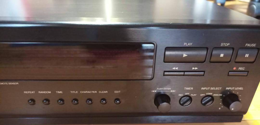 Denon Denon Dmd-1500 Black Md Recorder Rare Vintage Audio Denon Denon Dmd-1500 Black Md Recorder Rare Vintage Audio