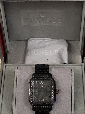 Michele Deco Madison Noir Black Women's Watch