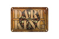 Blechschild Spruch 18X12 Cm Dart King Metall Wanddeko Deko Schild