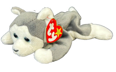 Ty Beanie Baby 1996 Retired Nanook the Husky Dog Plush Toy