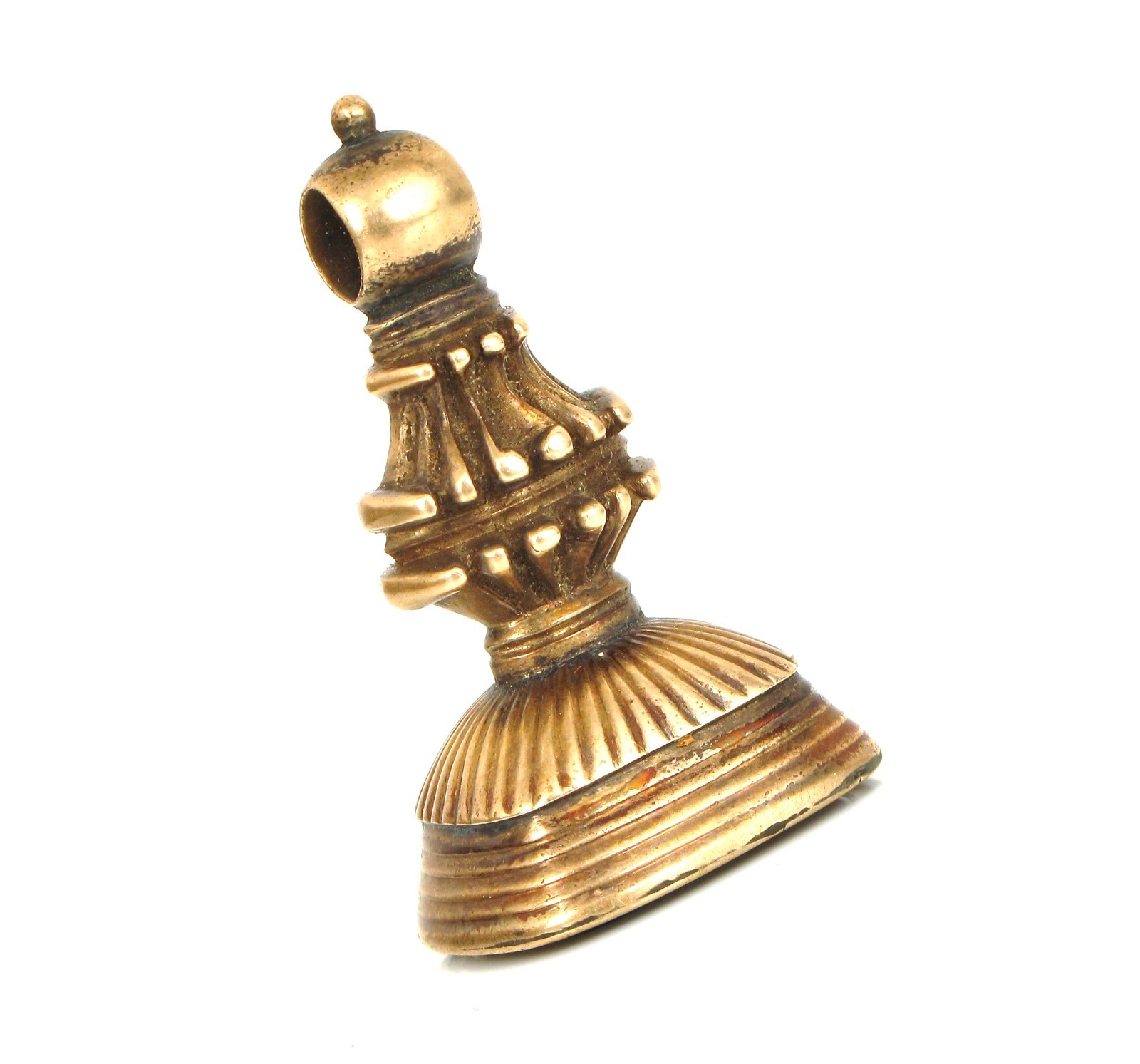 ANTIQUE VICTORIAN 14K YELLOW GOLD WAX SEAL SIGNET… - image 1