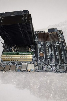 GIGABYTE GA-X79-UP4 LGA 2011 MOTHERBOARD + i7-3820 CPU + 28GB DDR3