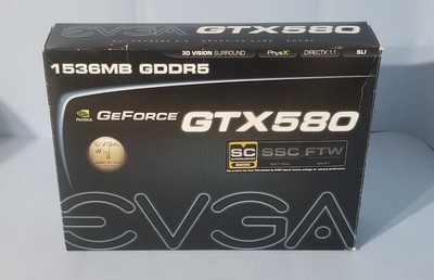 EVGA NVIDIA GTX 580 1.5GB GDDR5 Video Graphics Card/GPU (015-P3-1582-AR)
