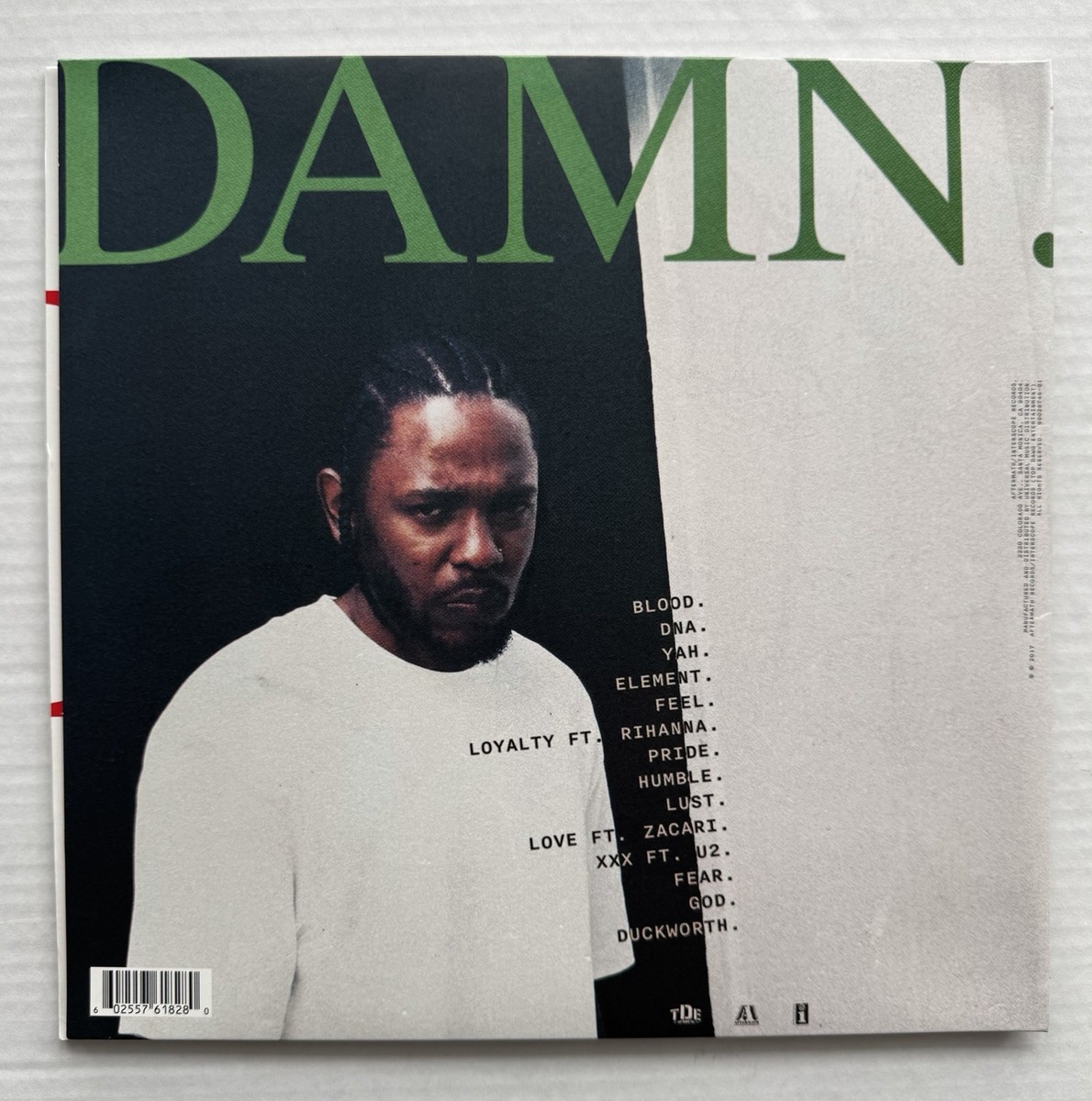 Kendrick Lamar Signed DAMN. Vinyl Album JSA COA Not Like Us Rapper