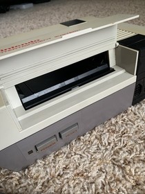 Original Nintendo NES Console w/ Excitebike Game & Booklet ONLY!! Works - READ!!