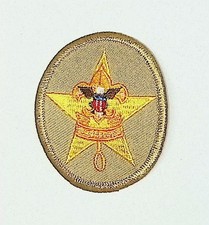 BSA Star Scout Rank Patch Tan Modern Current Issue Mint Condition Clear