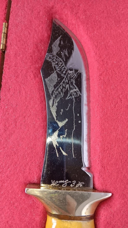 Заказной нож «RE SMITH» 8,75 дюйма с коробкой на заказ - Изображение 3 из 4