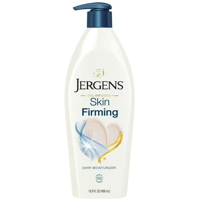 Jergens Skin Firming Body Lotion for Dry Skin, Moisturizer with Collagen, Elasti