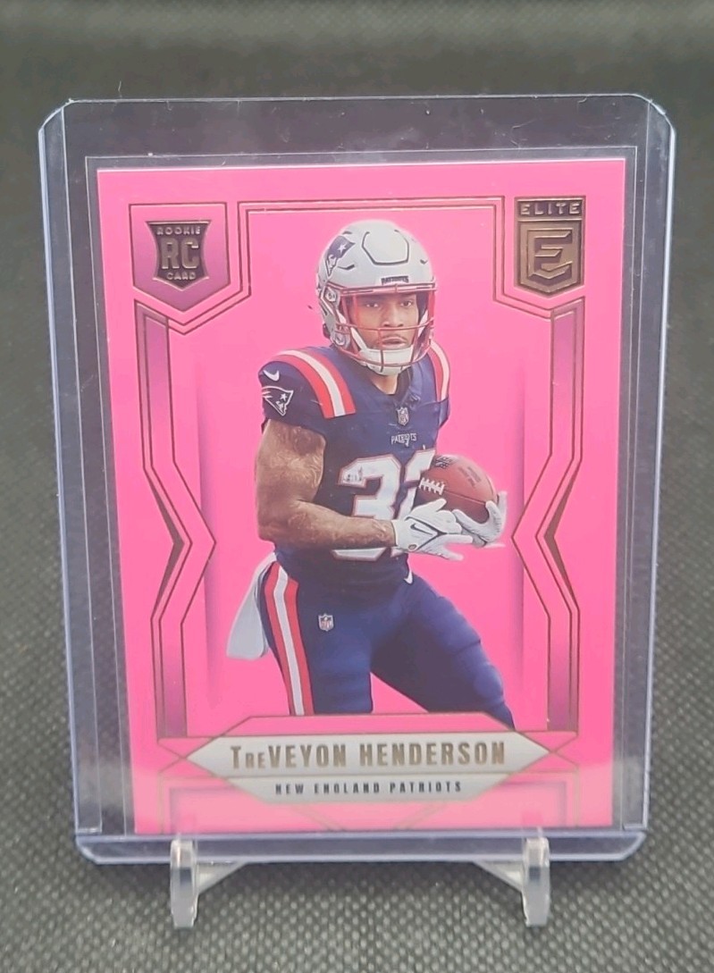 2025 Panini Donruss Elite - Rookies Treveyon Henderson #152 Pink Ink (RC)