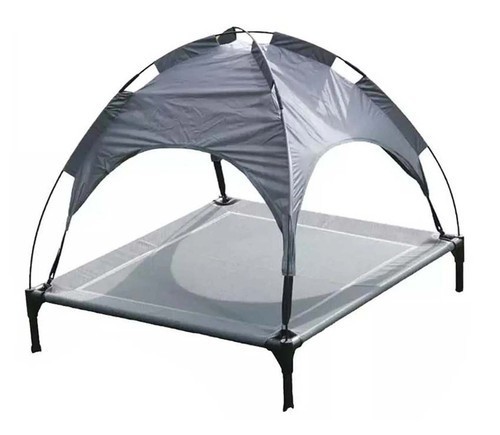 Premium Elevated Raised Dog Puppy Bed Washable Trampoline Hammock With Canopy