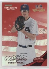 2013 USA Baseball Champions Certified National Team Mirror Red Bobby Wahl z6b