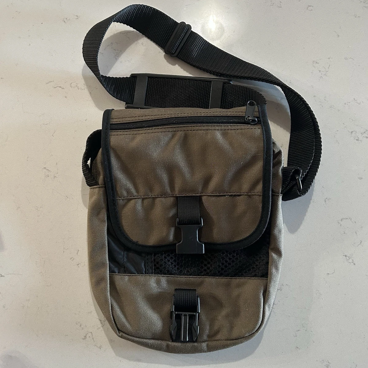 Mango - Sac porté épaule en daim avec sangle réglable - Marron