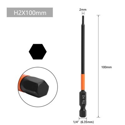 1pc Hexagon Screwdriver Bit Quick Change Driver Power Drill Length 100mm.