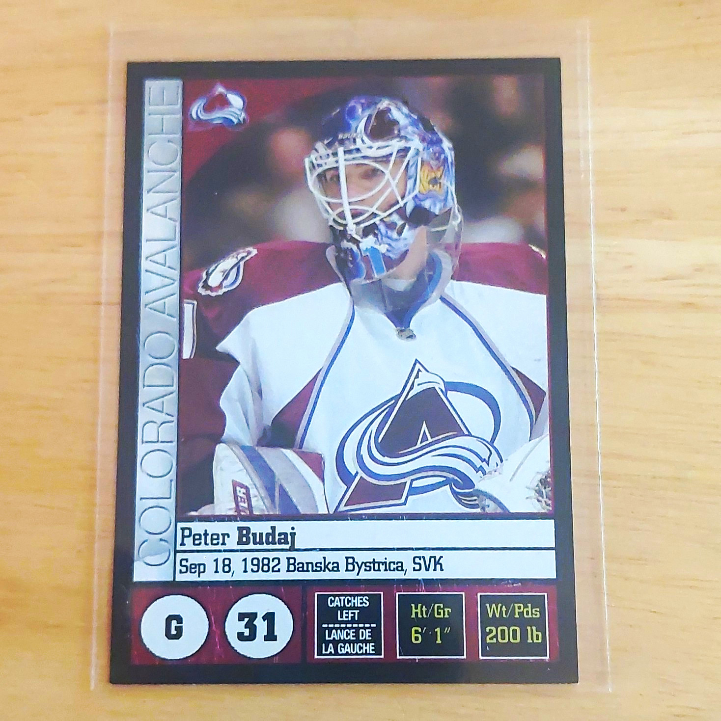Panini 2007-08 NHL Sticker #164 Peter Budaj Colorado Avalanche Sports Sticker