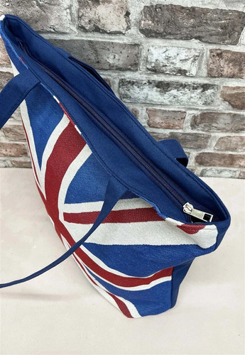 Bolso de Mano Tela Tejido Union Jack Grande Compras Playa y Bolso Paddington Abierto Superior - Imagen 22 de 32