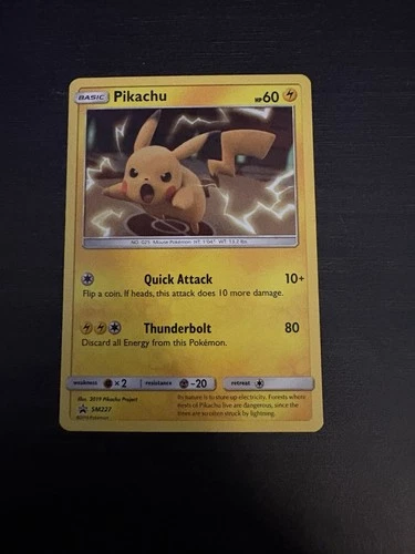 Pikachu Sm277 Black Star Promo Pokemon TCG Holo Rare Light Play
