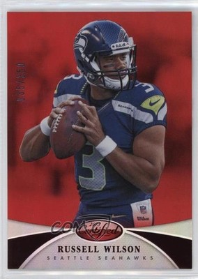2013 Certified Mirror Red 35/250 Russell Wilson #141 kc3