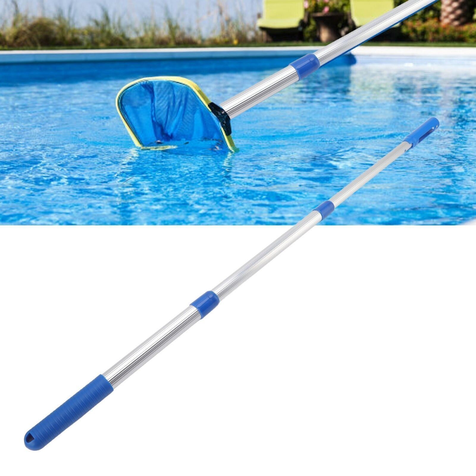 Swimming Pool Pole 3 Section Telescopic Pole Aluminum Detachable Swimming Pool