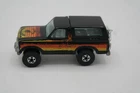 Vintage 1980 HOT WHEELS Ford Bronco Used Black Loose 4x4 Motorcycle Free Wheelin