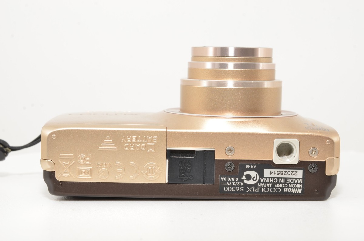 IN BOX] Nikon Coolpix S6300 16 MP Compact Digital camera Gold From