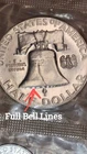 1963 Franklin Half Dollar Uncirculated Silver US Mint FBL
