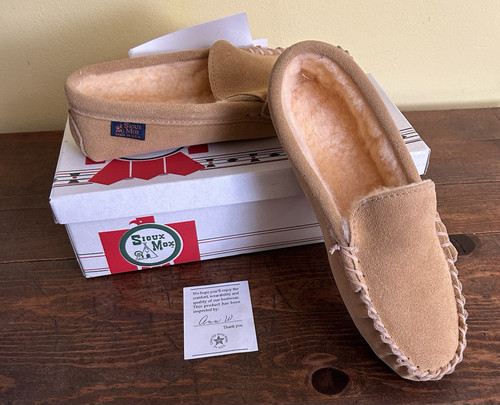 Sioux Mox Slippers Vintage New USA Made Size Medium 6.5-7.5 Leather