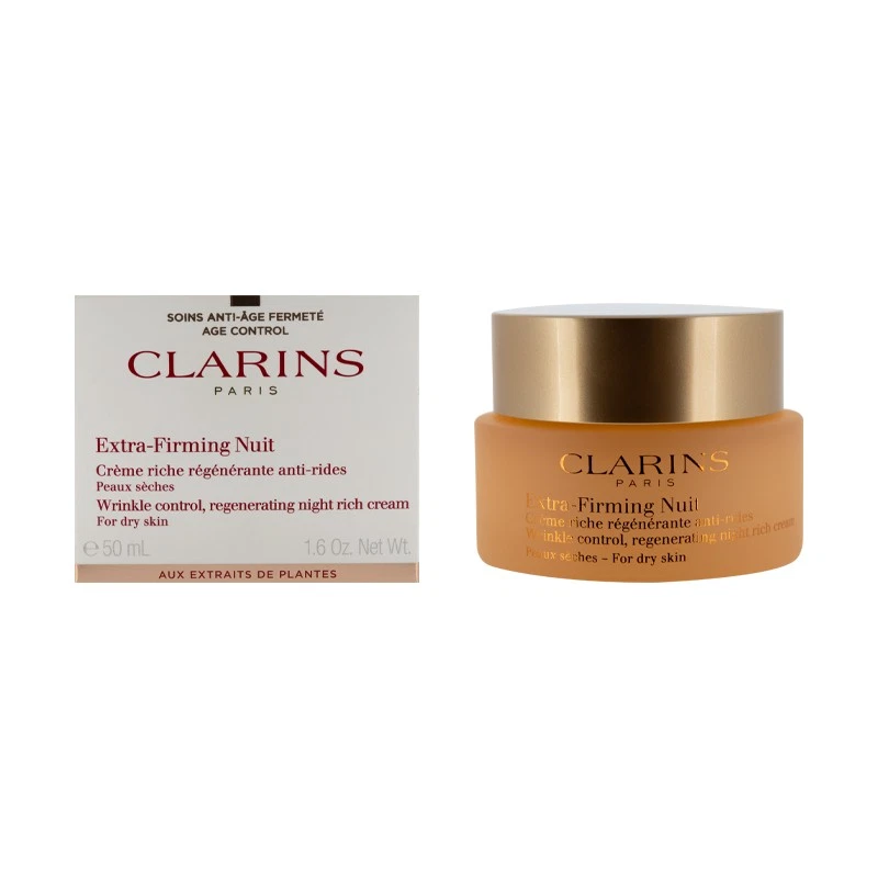 Clarins Extra Firming Moisturiser Night Cream 50ml For Dry Skin Rich Face Cream