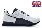 Mens Bowling Trainers Mens Bowling Shoes Garden Lawn Bowls Shoes Lace Up White
