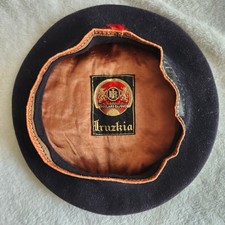 FOULARD Basque Ladies Pure Laine French Beret Iruzkia DeLuxe Wool NO RIPS