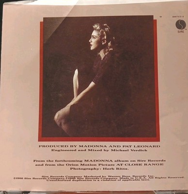 Lot Of 2 Madonna Papa Don't Preach/Live To Tell, 7