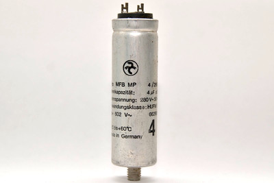 Vintage MP-Audio-Kondensator v. Hydra Typ MFB MP 4/285, 4 µF / 280 V / ±10%, NOS