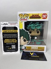 Justin Briner Signed Deku 247 My Hero Academia Funko Pop w/ JSA COA