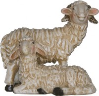 Krippenfigur Schaf Mit Widder 3,2 Cm Polyresin FüR 7-10 Cm Figuren