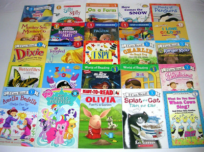 Lot 25 LEVEL 1 GIRLS - I Can Read, Step Into Reading, Scholastic Readers Books