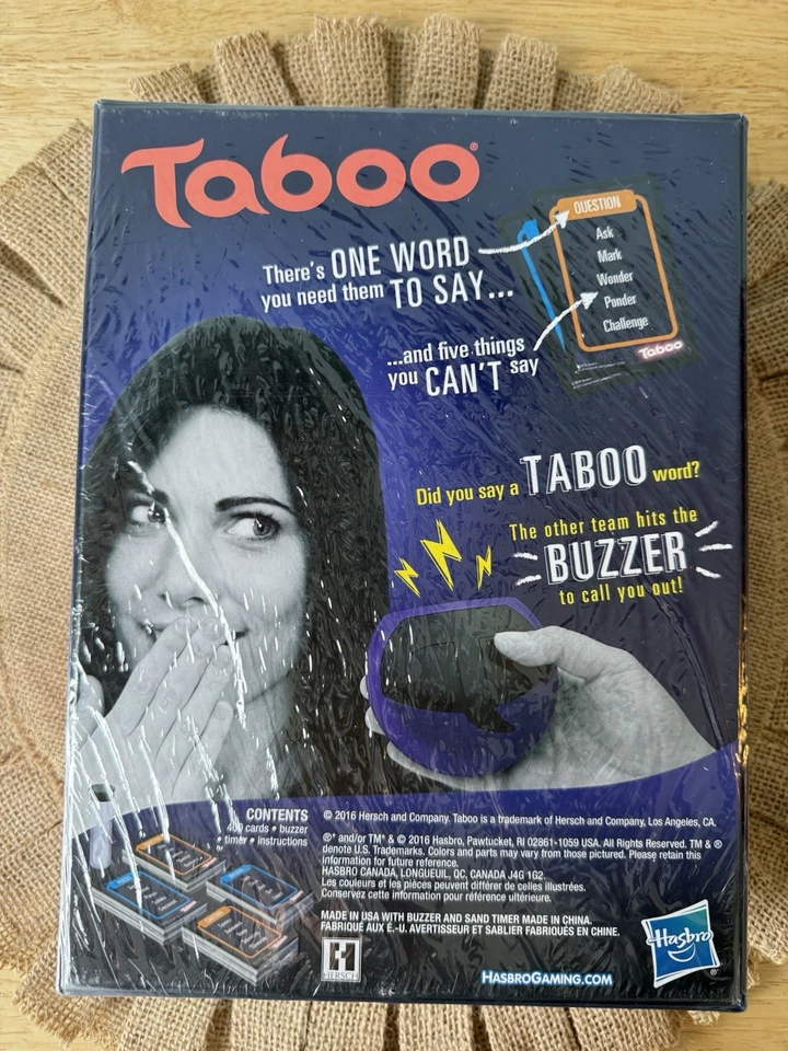 Tabú Clásico Juego de Diversión Indescriptible! Zumbador Electrónico Versión 2016 - NUEVO/SELLADO Foto 2 de 4