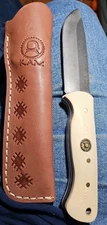 Kam Knife - A10 N690 Steel With Leather Sheath Fixed Handle (D7)