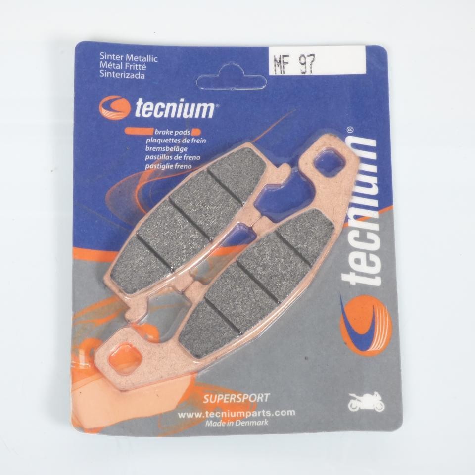 Plaquette de frein Tecnium en métal fritté MF97 offrant un freinage avant progressif