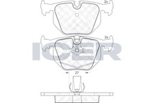 Bremsbelagsatz Hinten Ate-System für BMW X5 X3 E38 E39 E46 Z4 Coupe Z8 94-12