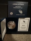 PROOF 2013-W Silver Eagle in MINT Box w/COA FREE SHIP