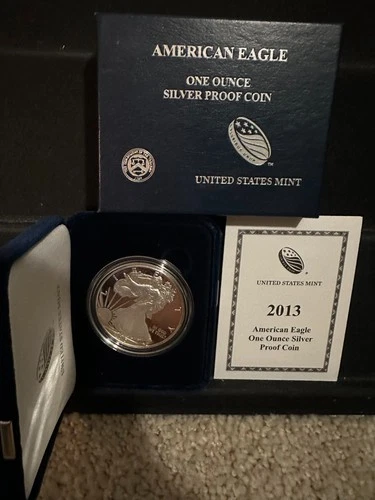 PROOF 2013-W Silver Eagle in MINT Box w/COA FREE SHIP