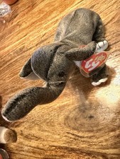 Trumpet The Elephant Ty Beanie Babies With Heart Tag Feb 11 2000