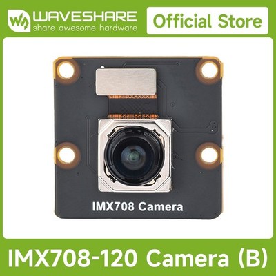 Waveshare IMX708 12MP High Resolution Autofocus Camera, 120° FOV 4608 × 2592