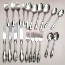Oneida Arbor American Harmony Stainless Steel Flatware 20 Pc Set USA Made