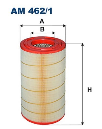 Für FILTRON AM 462/1 Air filter AM 462/1 Air filter (cartridge) fits: MAN HOCL, - Bild 3