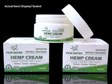  2-Pack Hemp Cream Natural Menthol Pain Relief for Joint, Muscle, Nerve 1.76 oz