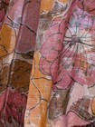 VTG 50s 60s Gay Gibson Summer Semi Sheer Tea Dress Ruching Poppy Print — photo 4