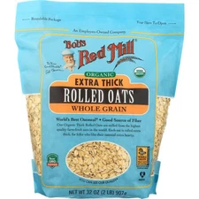 Bob's Red Mill Organic Extra Thick Rolled Oats 32 oz Pkg