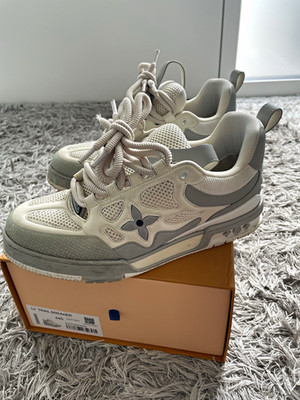 Louis Vuitton LV Trail Sneaker Herren Low Top Schnürung Weiß/Grau EU 44,5