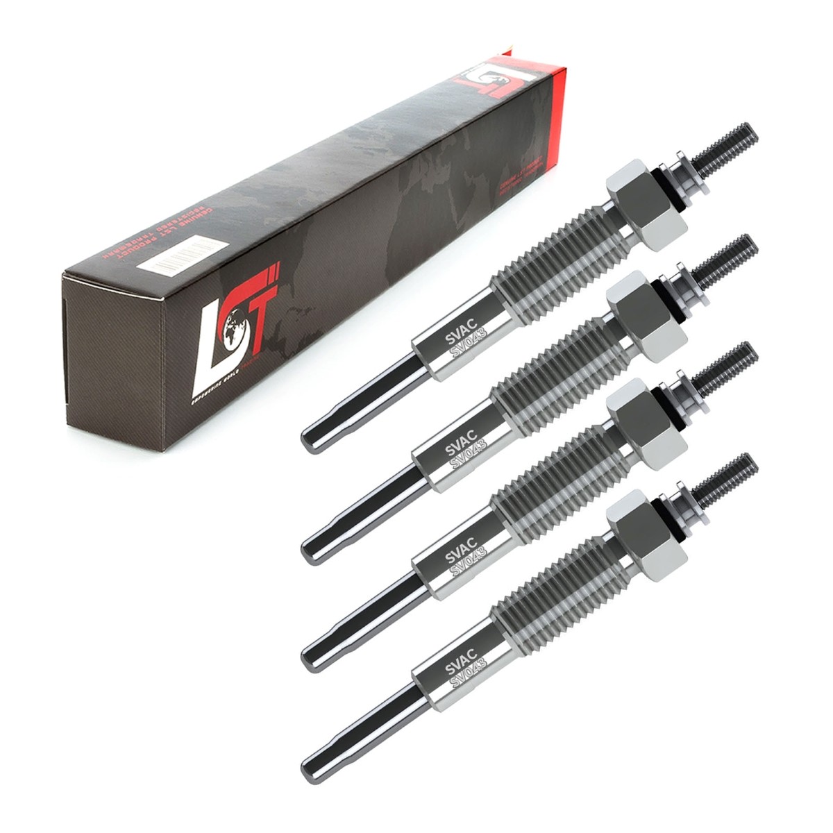 4x Glow Plug Pencil for Ford Ranger 2.5 D, Td 11 Volt 4025139