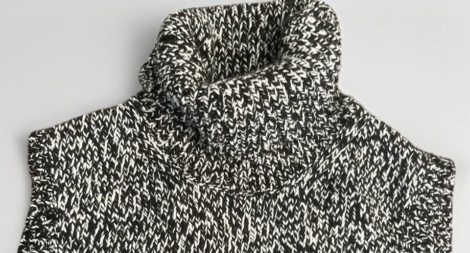 Chaleco Suéter Tejido Michael Kors Para Mujer Cuello Tortuga Academia Corpcore Años 90 XL Foto 2 de 4